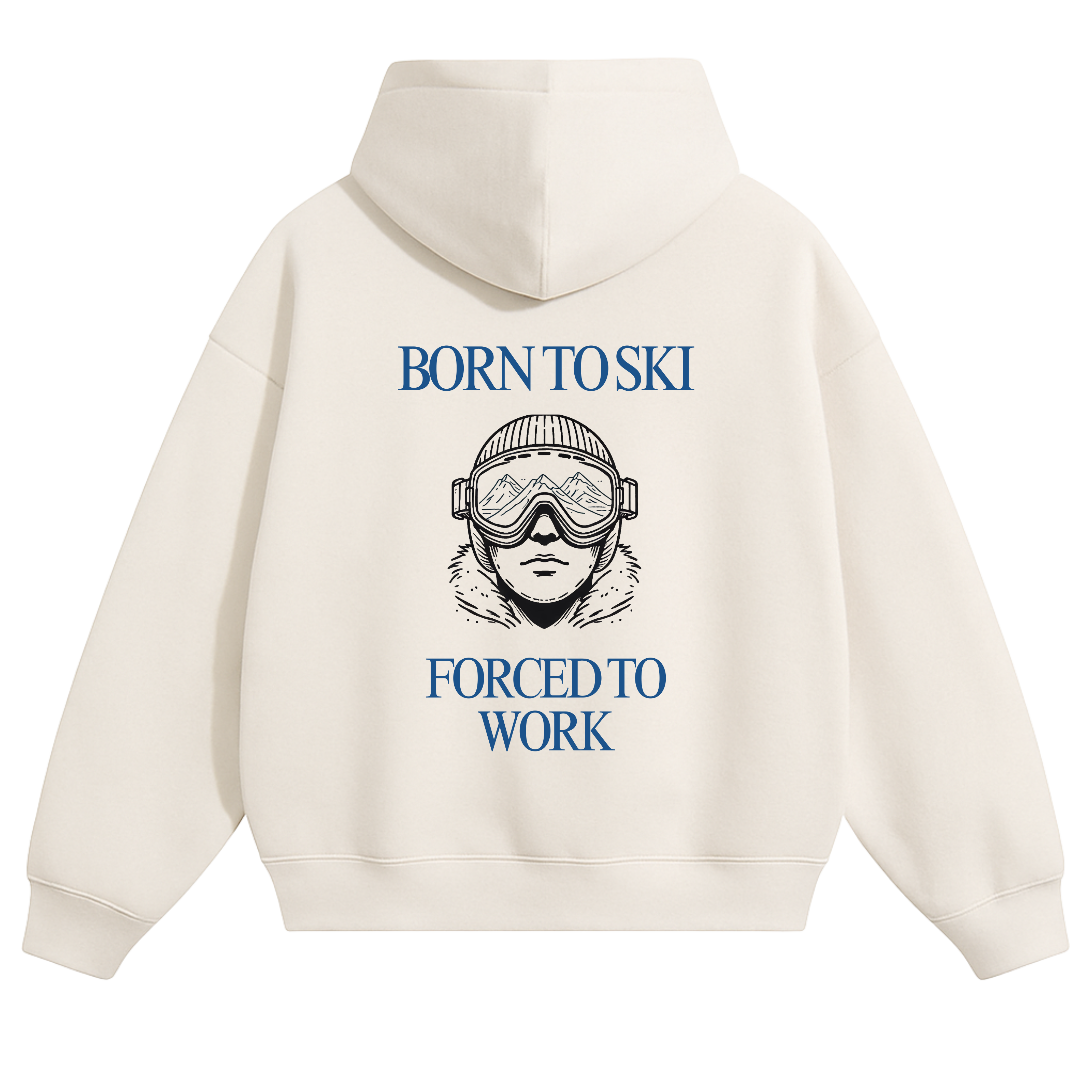 BORN TO SKI - Oversized Hoodie