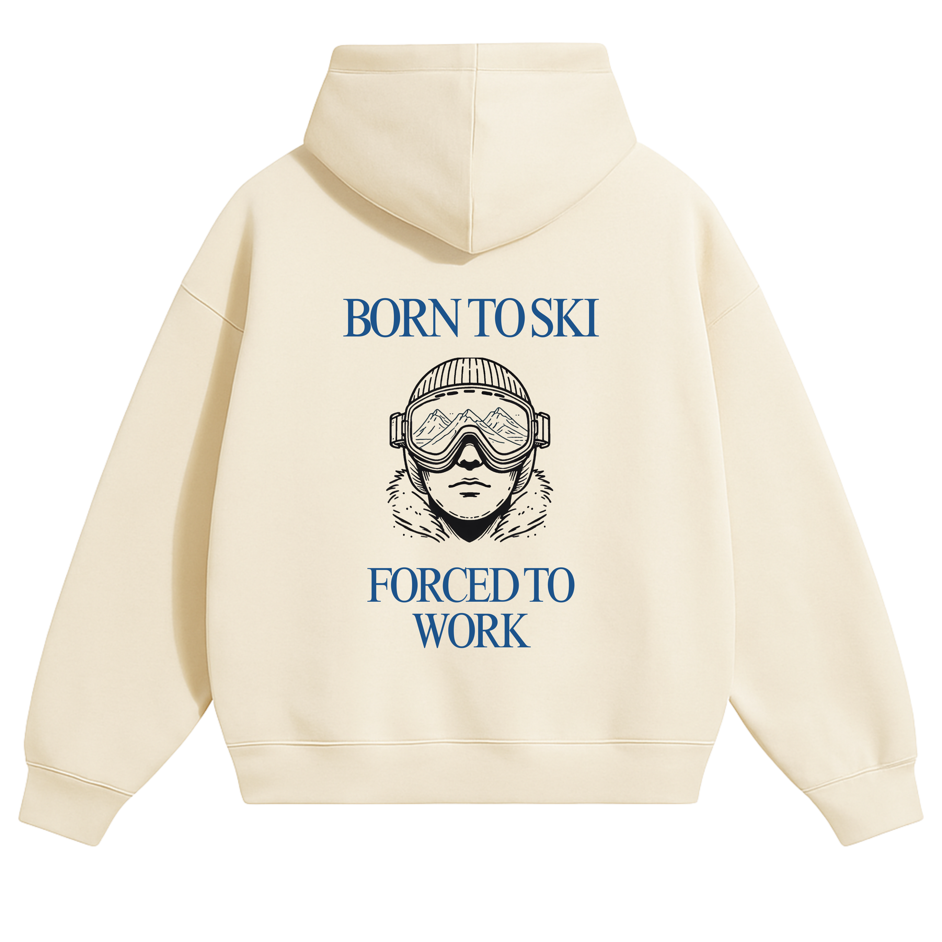 BORN TO SKI - Oversized Hoodie